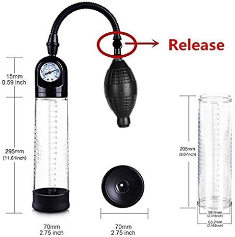 Male Pump Enlargement Men Vacuum Pressure Male Vacuum Pump Air Enlarger Extender Prolong Enhancer