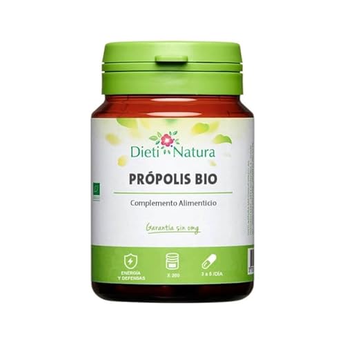 DIETI NATURA Propoli Bio 60 Capsule Prodotto Naturale Alveare per il Sistema Immunologico - Propoli Ecologica per Difese Naturali - Propoli Biologica per Vitalità nei Cambiamenti Stagionali