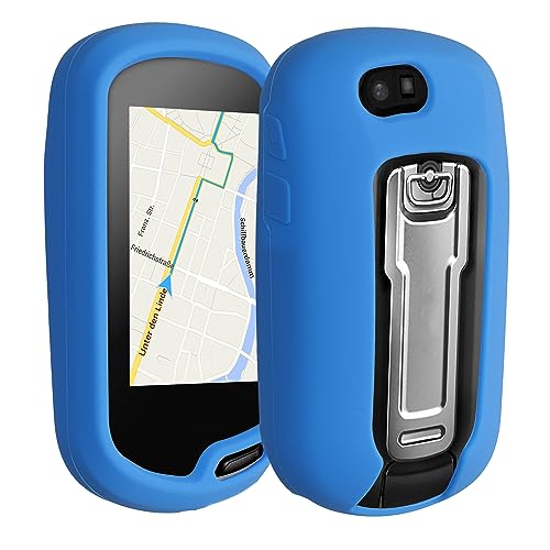 kwmobile Funda Compatible con Garmin Oregon 700 / 750t / 600/650 - Carcasa de Silicona para navegador GPS - Cover Azul Mate