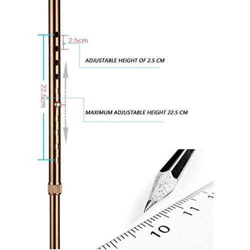 Kula przedramienia Kule łokciowe Ultralight Aluminium Assistant Regulowana wysokość (70-92.5) cm z wygodnym uchwytem, czarny 1 sztuka (Color : Black 1pcs (Silver 2)