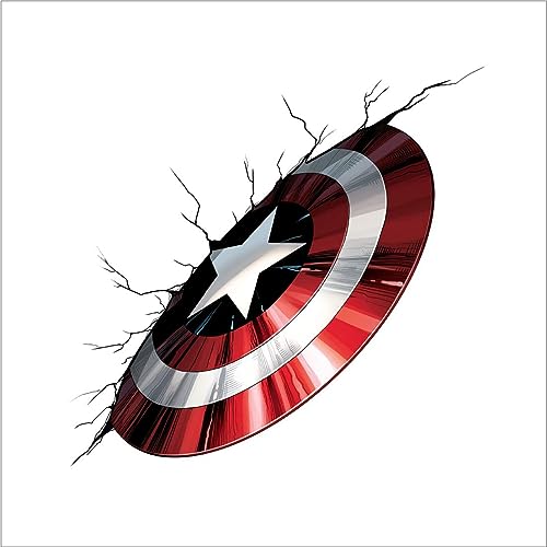 Rangeele' 3D Captain America's Shield'' Wall Sticker Multi (60 cm...
