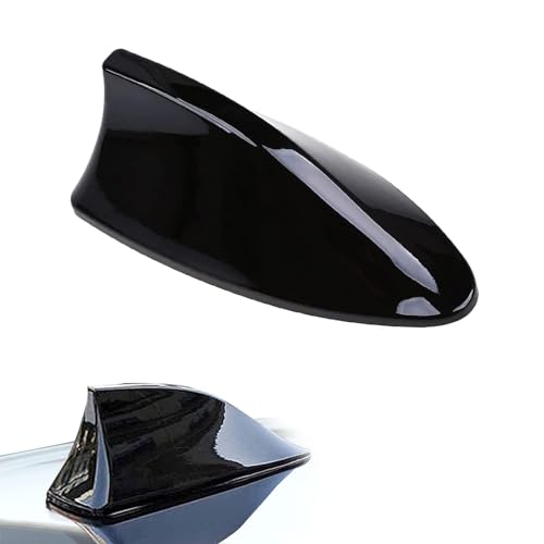 Sumjig Pack-1 Shark Fin Car Antenna Replacement, Aerodynamic Design, Waterproof Vehicle Roof Decorative Antenna, Universal Automotive Signal Booster for Truck SUV Car (Black), Medium, JIGSYQ01BL-1PCS