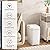 Vanpopubs 2 Pack 2.7 Gal Bathroom Trash Can with Lid, Automatic Trash Can Small Smart Garbage Can Touchless, Slim Motion Sensor Waterproof Plastic Trash Bins for Bedroom Office Kitchen Toilet