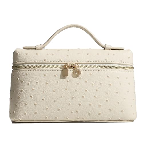 Rejolly Ostrich Leather Crossbody Bag