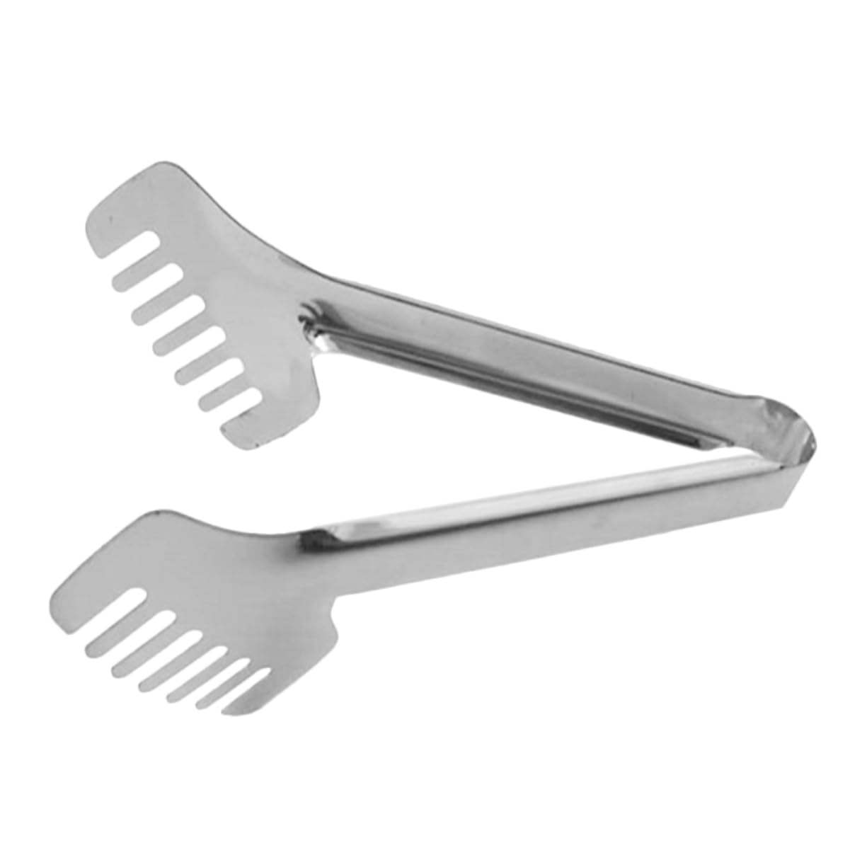 HEALEEP Stainless Steel Serving Tongs Salad and Pasta Tong Comb-shaped Grip Kitchen Utensil for Cooking Buffets and Catering Events