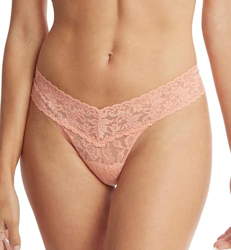 String Hanky Panky en dentelle Snapdragon Pêche taille unique