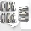 200 .LIBAISI 9 STKS Automotive Airconditioning Pijp Slang Connector Armatuur Aluminium Kit buiten de schroef Tanden door…