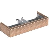 Keramag iCon Waschtischunterschrank 1190 x 240 x 477 mm Korpus/Front: Holzstruktur Eiche Natur