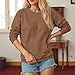 fbisuixb Crewneck Sweatshirts for Women No Hood Fall Casual Long Sleeve Pullover Tops Loose Sweatshirt with Pocket Coffee