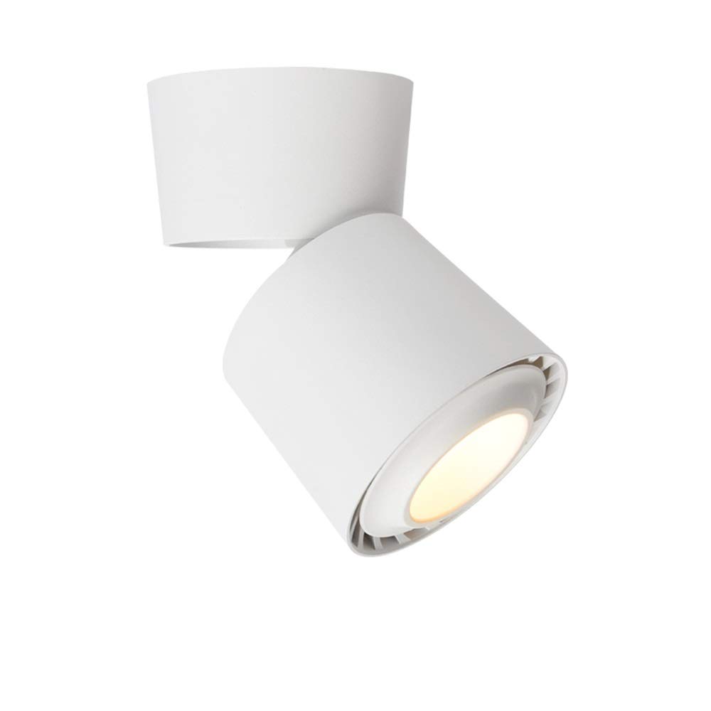 Foco empotrable pequeño, enfocado, Redondo, de 3 W, 7 W y 12 W, sin luz estroboscópica, luz LED integrada de 3000 K.