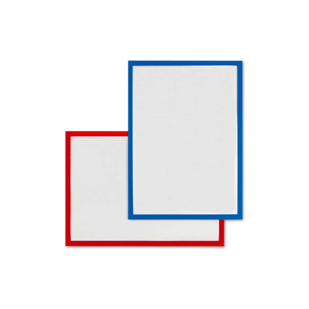 ALLboards Magnetic Document Frame A3 Red, Clear Document Poster Holder for Metallic Surfaces, Magnetic Document Sleeve