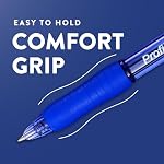 Paper Mate Stylo à gel, stylo à profil rétractable, point moyen (0.7 mm), noir, 12 Nombre