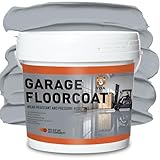 YOA Professional Epoxy Floor Coating (1-Gallon), Smoke Gray Acrylic Concrete Paint, Suitable for Indoor, Garage, Basement, Etc. Single Component Formula, Scratch Resistant, Low VOC, Ready to Use