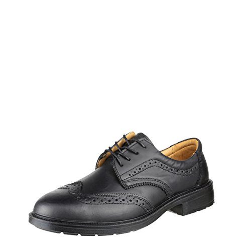 Amblers Hombre FS44 Antiestátic Zapato Inglés Brogue Acero Negro 44