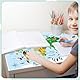 Smivyhp Schreibtischunterlage Leder, Schreibunterlage Kinder Kinderweltkarte Thema Mauspad Büropad Groß 60X40cm Schreibtischunterlage Kinder Abwischbar PU-Leder Rutschfest für Büro Home-Office