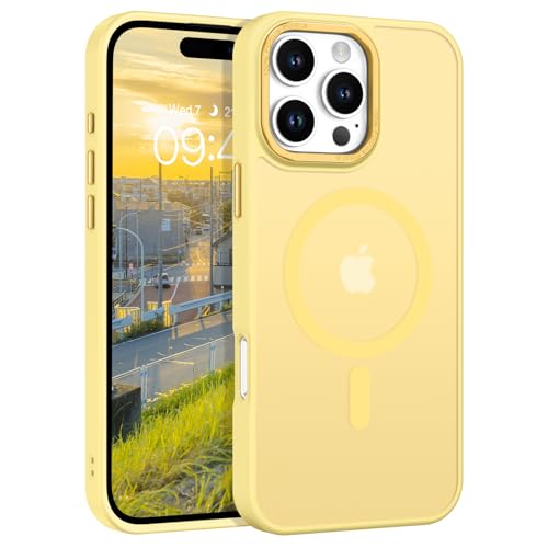 Coque jaune iPhone 16 Pro Max MagSafe pour protéger votre smartphone