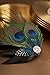 BABEYOND Hair Clip Peacock Feather with Rhinestones, 1920s Peacock Flapper Fascinator, One Size Fits Most, Accessories for Women (Style 1)