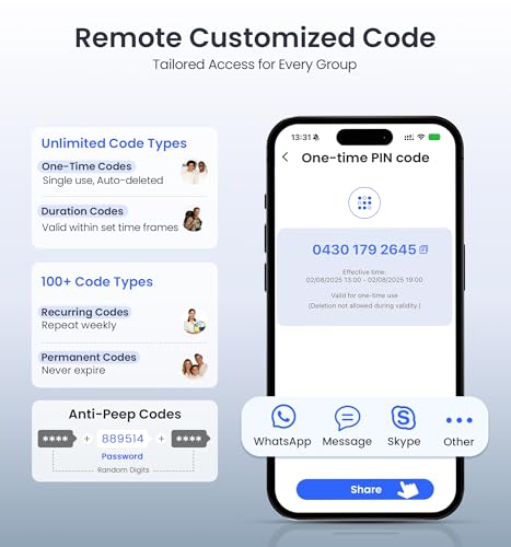 Smart Biometric Front Door Lock with Camera