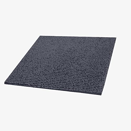 Incstores 1/4 Inch Thick Berber Self Adhesive Carpet Tiles | Commercial Carpet Tiles For Basement, Classroom, And Trade Show Floor Protection | Ocean Blue, 60 Pack #TOP2