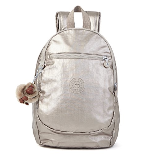 Kipling Women's Challenger Backpack, Metallic Pewter, One Size