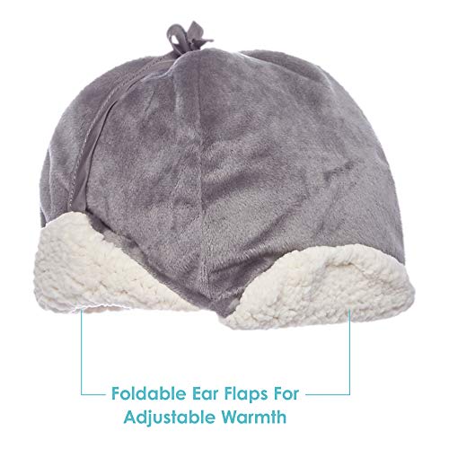 JJ Cole Bomber Baby Hat Set, Graphite - Thumbnail 3