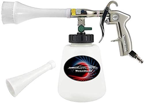 Practisol Car Interior Cleaner, Pro High Pressure Car Cleaning Gun with 1L Foam Bottle and Brush Head for Vehicle Exterior Glass & Internal Accessories