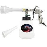 Practisol Car Interior Cleaner, Pro High Pressure Car Cleaning Gun with 1L Foam Bottle and Brush Hea
