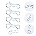 Kichvoe 4 Pieces 194209 Alloy-Steel Cotter Pins + 194208 Small Spring Pin Fastener Clips for Industrial Locking and Mechanical Applications