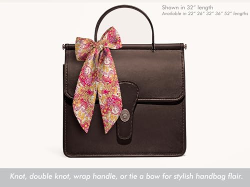 Liberty London Scarf - Hearts and Florals Headband, Skinny Scarf, Handbag/Purse flair - Silky Tana Lawn Cotton - Choose Length3