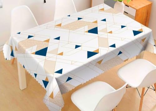 DIMENSIONI PERFETTE: Tovaglia rettangolare 120 x 160 cm, ideale per tavoli da pranzo di medie dimensioni, offre una copertura completa con elegante bordo decorativo