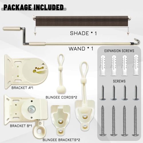 image for LOVE STORY Patio Shades Roll Up Outdoor Cordless Roller Shade 4'(W)*6'