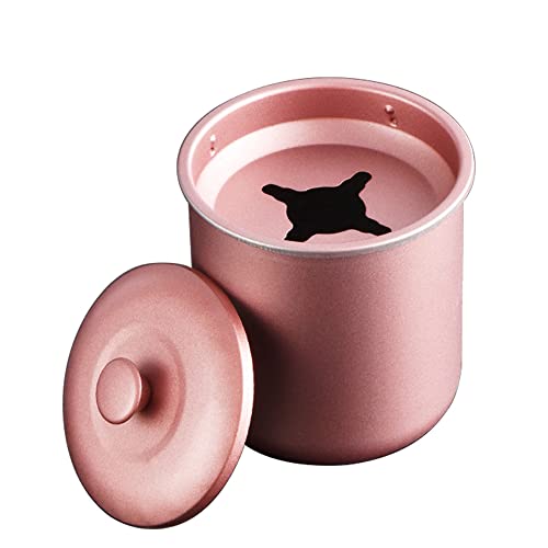 Jixik Stainless Steel With Lid Ashtray Funnel Design Windproof Car Ashtray Cup Detachable Smokeless Anti-Fly Ash Cigar Ashtray For Car Household (Pink) #TOP4