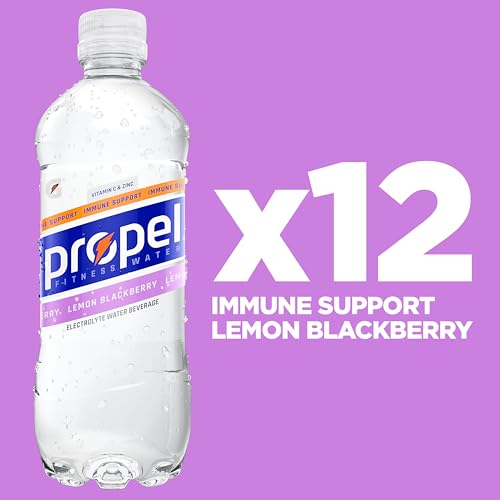 Propel Immune Support, Lemon Blackberry, 16.9 Fl Oz (Pack of 12)
