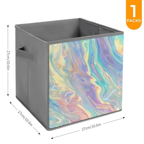 Bacs de rangement empilables et pliables imprimé dégradé - 3