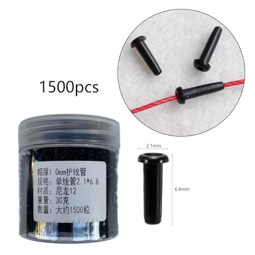 image for Generic Badminton Racquet Grommets Eyelets String Protector Nylon Blac