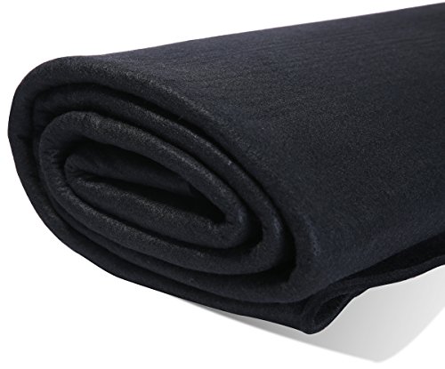 Hansway High Temp 24"X36"X1/4'' Felt Carbon Fiber Welding Blankets Black (24 X 36 Inches) #TOP1