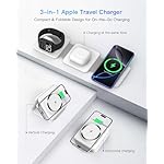 Charging Station for Apple Multiple Devices - 3 in 1 Foldable Magnetic Wireless Charger Dock - Travel Charging Pad for iPhone 16 15 14 13 12 Pro Max Plus Watch & Airpods - Image 3