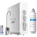 Waterdrop G3P800 Reverse Osmosis System, 800 GPD Fast Flow, NSF/ANSI 42 & 53 & 58 & 372 Certified, 3:1 Pure to Drain,with Waterdrop WD-G3-CF Filter, Replacement for WD-G3-W
