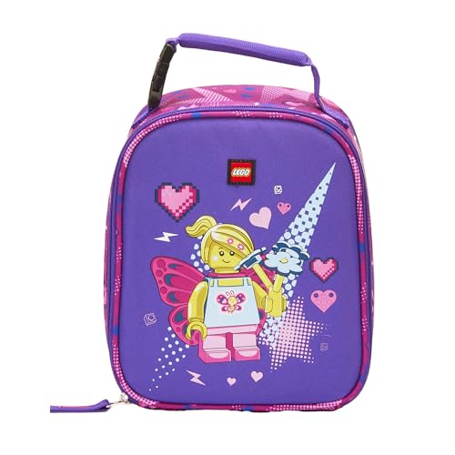 LEGO CHARACTER Lunch Box, Insulated Soft Reusable Lunch Bag Meal Container for Boys and Girls, Perfect for School or Travel, Meal Tote - BUTTERFLY GIRL - Image 2