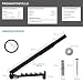 Bituxx Handholzspalter Holzspalter Brennholzspalter Holzspalthilfe Holz Spalten Spalter Anzündholz Kaminholz Wood Splitter Wand Manuell 65cm