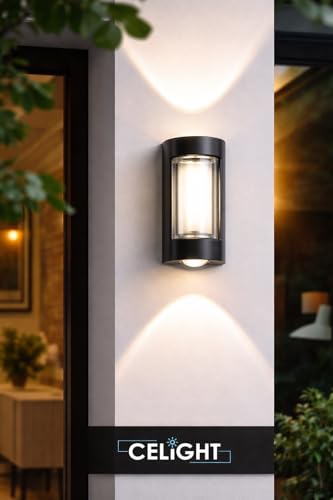 Image of LED 2 Way Outdoor Wall Light| 4 Watt| Waterproof Gate Light| WarmWhite|Metal Body|Up Down Wall Light | Outdoor Lights for Balcony,Garden |Pack of 1|Two Direction Light|Two Side Wall lamp