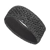 adidas レディース クレストラインニットヘッドバンド、ブラック/オニックスグレー/グレー F23、ワンサイズ