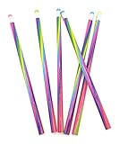 12x Bleistifte Regenbogen mit farbigem Radiergummi Mitgebsel Kindergeburtstag