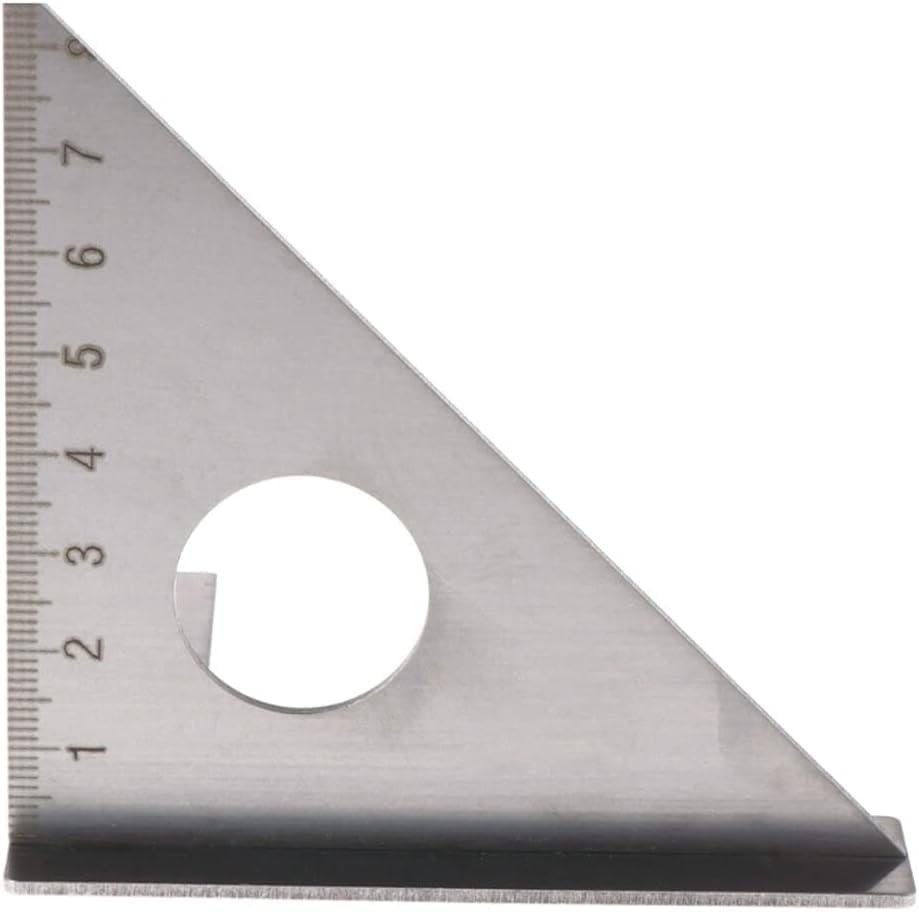 45/90 Degree Woodworking Ruler Stainless Steel 3D Triangle Square Rafter Speed Square T and Tri Angle Square Mulit-Scribe Tools