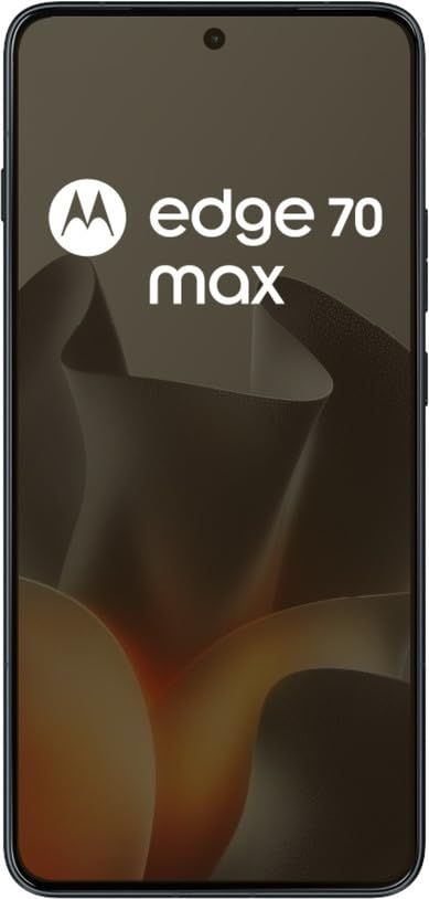 Image of Motorola Edge 70 Max 5G (Pantone Dark Shadow, 8GB RAM, 256GB Storage) | Snapdragon 8 Gen 5 Processor | 6.8-inch Quad HD+ Display | 50MP + 8MP Rear Camera | 32MP Front Camera | 7100mAh Battery | 90W