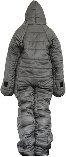 Miniatura 6 de Saco de dormir portátil de 3 estaciones con forma de alienígena para acampar, adultos, bolsa de dormir de cuerpo completo para acampar, viajar,