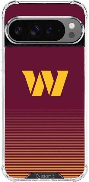 Skinit Clear Phone Case Compatible with Google Pixel 10 Pro - Officially Licensed NFL Washington Commanders Design