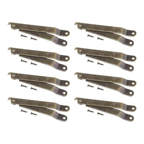 ECSiNG 20 Pezzi Cerniera Di Supporto Per Coperchio Scatola Cerniera Di Supporto Retrò Cerniera Supporto Pieghevole Staffa Per Cerniera In Bronzo Per Armadi Scatole Legno Scatole Magiche Finestre