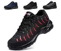 LARNMERN Steel Toe Cap Trainers Men Women Safety Trainers Work Safety Shoe