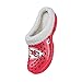 FOCO Kansas City Chiefs NFL Womens Sherpa Lined Glitter Clog - M